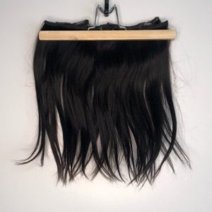 Hair Extensions - Clip in 40 cm - Diep donker bruin - Dubbel